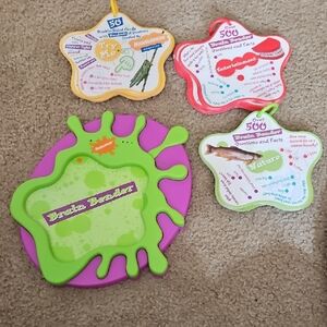 Nickelodeon Brain Bender Learning Toys For Kids Vintage 1990's, 3 Pk Of Cards